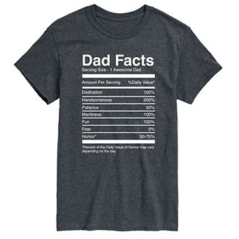 Big & Tall Dad Facts Tee