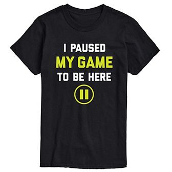 Big & Tall Paused Game Tee