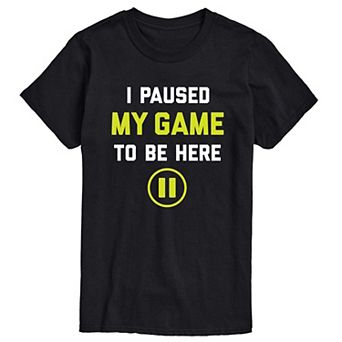 Big & Tall Paused Game Tee