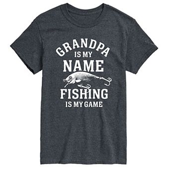 Big & Tall Grandpa Fishing Tee