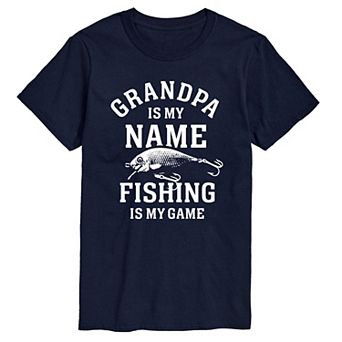 Big & Tall Grandpa Fishing Tee