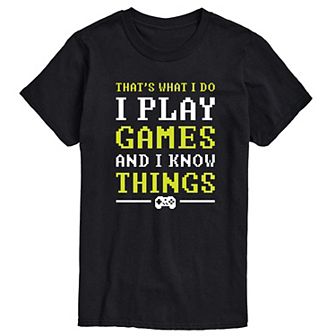 Big & Tall I Know Things Tee