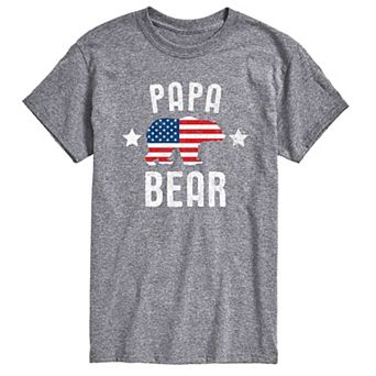 Big & Tall Papa Bear Patriotic Tee