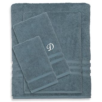 Linum Home Textiles Turkish Cotton Denzi 4 pc Personalized Towel Set