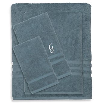 Linum Home Textiles Turkish Cotton Denzi 4 pc Personalized Towel Set
