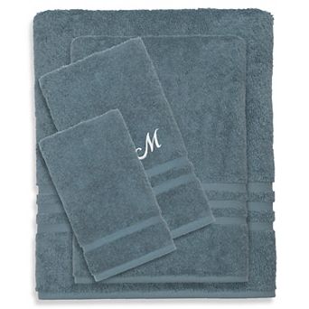 Linum Home Textiles Turkish Cotton Denzi 4 pc Personalized Towel Set