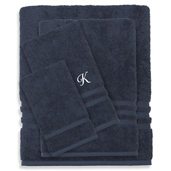 Linum Home Textiles Turkish Cotton Denzi 4 pc Personalized Towel Set