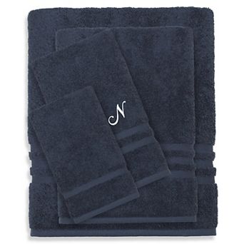 Linum Home Textiles Turkish Cotton Denzi 4 pc Personalized Towel Set