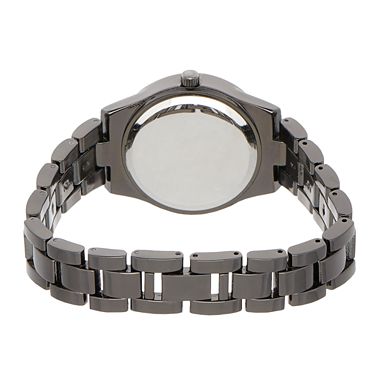 Folio Women's Black Glitz Bracelet Watch Stackable Set
