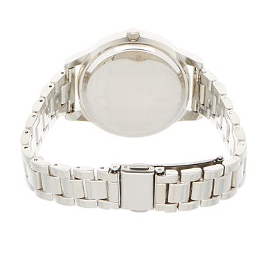 Folio Women's SIlver Glitz Bracelet Watch Stackable Set