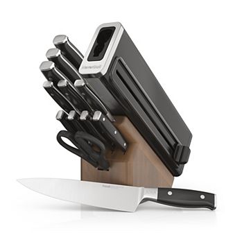 Ninja Foodi NeverDull Premium 13 pc Wood Series Knife System with Built-in Sharpener