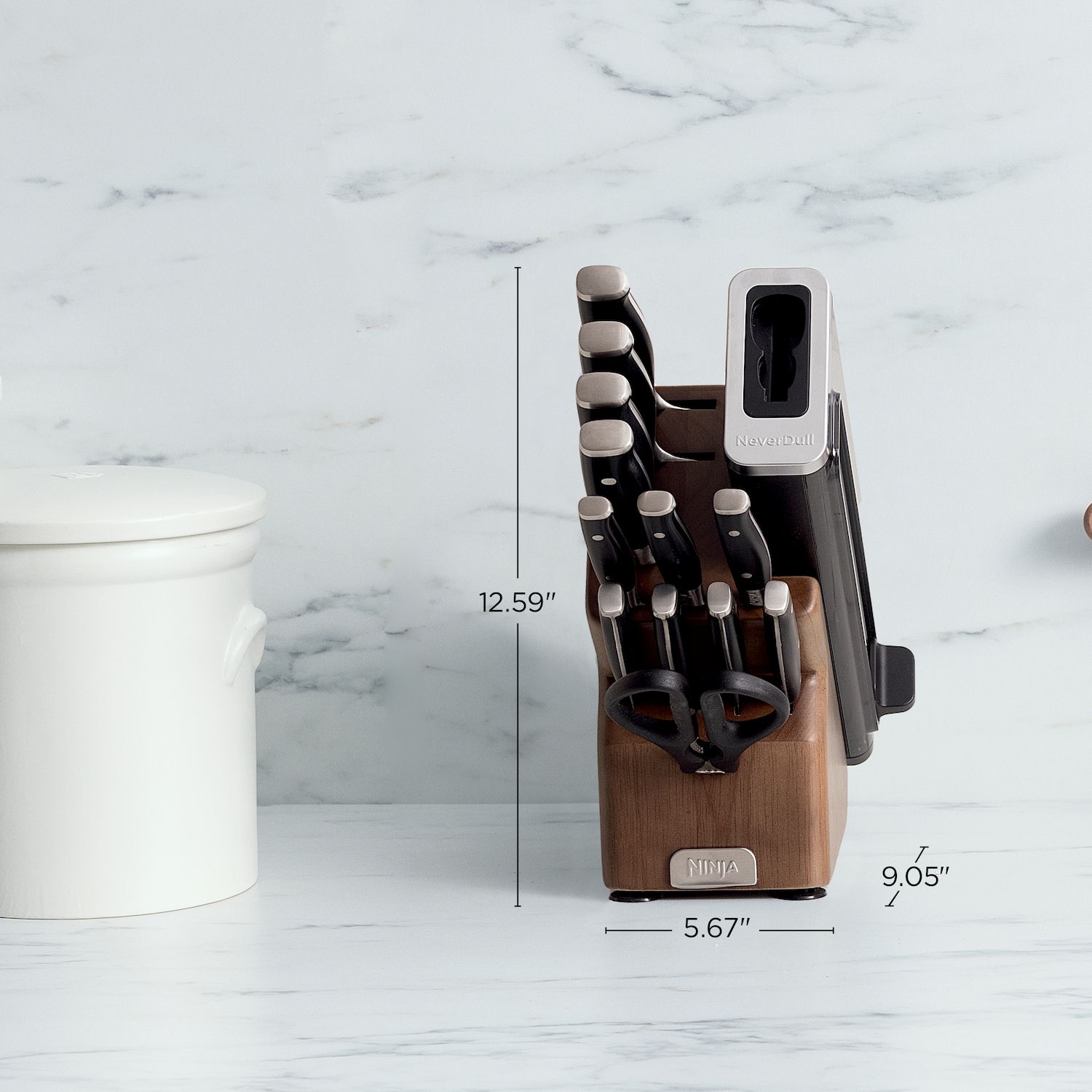 Ninja Foodi NeverDull Premium 13pc Wood Series Knife System - Thumbnail 3