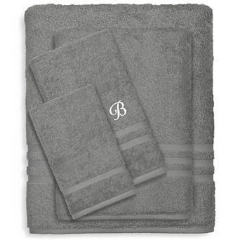 Linum Home Textiles Turkish Cotton Denzi 4 pc Personalized Towel Set