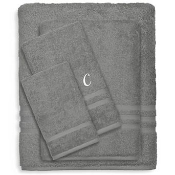 Linum Home Textiles Turkish Cotton Denzi 4 pc Personalized Towel Set
