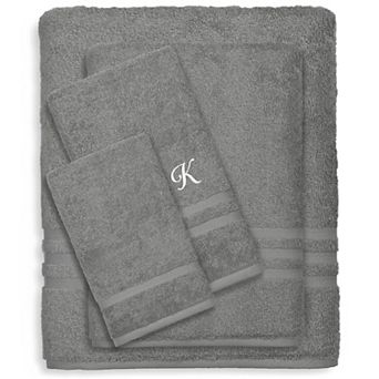 Linum Home Textiles Turkish Cotton Denzi 4 pc Personalized Towel Set