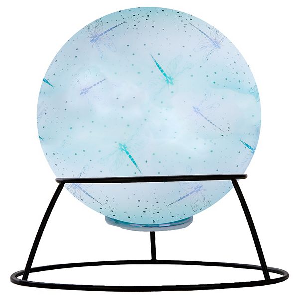 Omega Bright Designs Dragonfly Color Changing Gazing Ball Table Decor