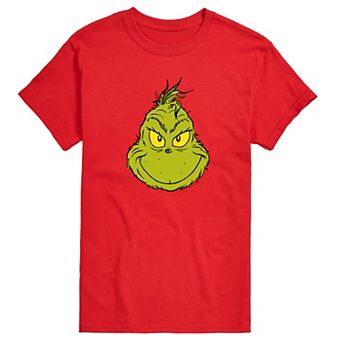 Big & Tall Dr. Seuss Grinch Face Tee