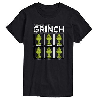 Big & Tall Dr. Seuss Grinch Moods Tee