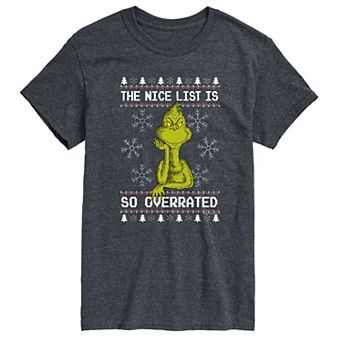 Big & Tall Dr. Seuss Nice Overrated Tee