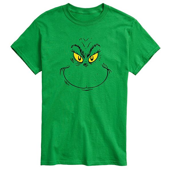 Big & Tall Dr. Seuss Grinch Face Tee