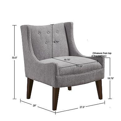Madison Park Leigh Upholstered Accent Arm Chair