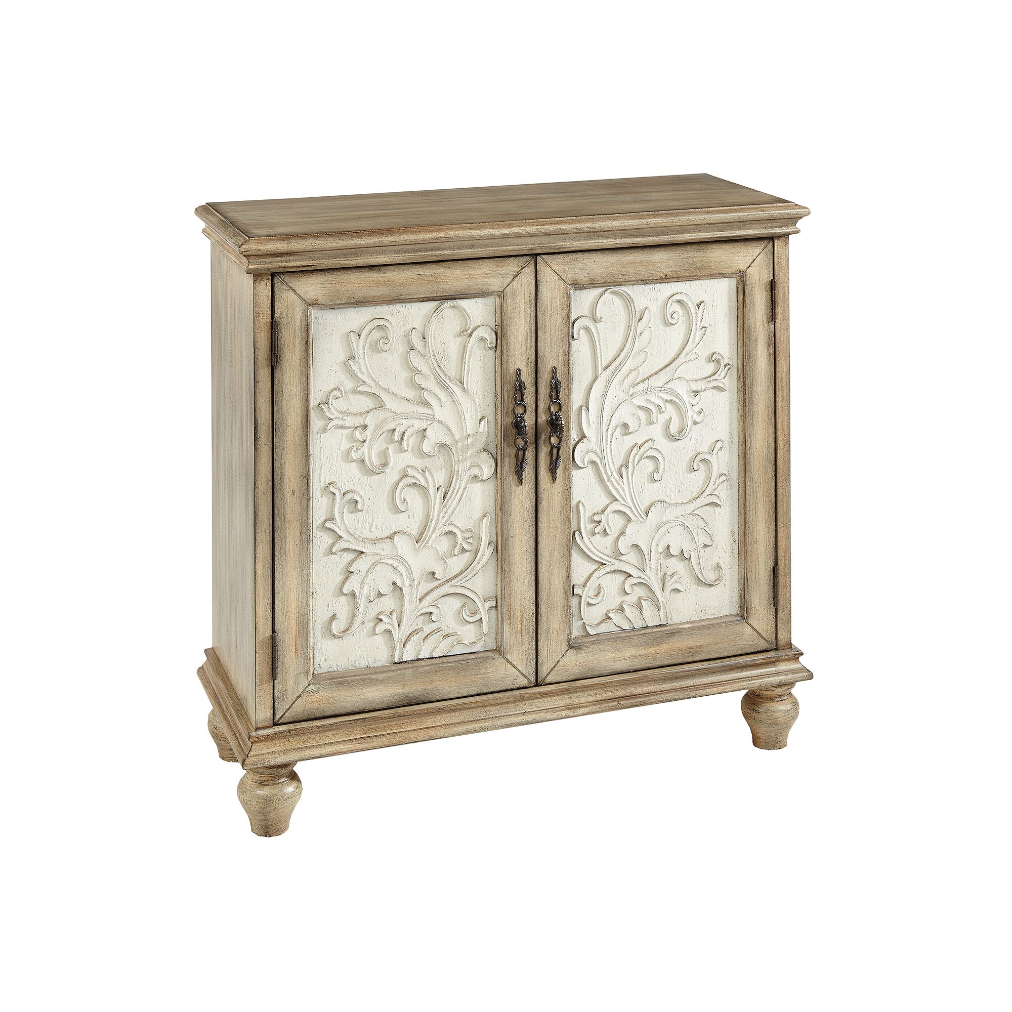 Madison Park Wyatt 2-Door Accent Storage Cabinet, Natural