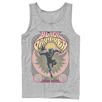 Men's Marvel Black Panther Vintage 70's Poster Style Tank Top