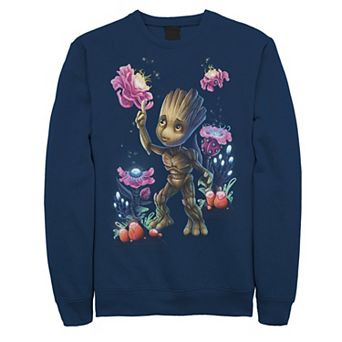Men's Marvel Guardians Of The Galaxy Groot Plants Sweatshirt