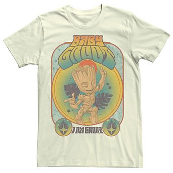 Men's Marvel Guardian Of The Galaxy Cute Groot Gig Retro Tee