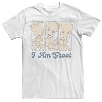 Men's Marvel Guardian Of The Galaxy Three Groots Panel I Am Groot Tee