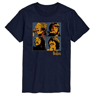 Big & Tall The Beatles Group Blocks Tee