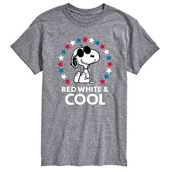 Big & Tall Peanuts Red White & Cool Tee