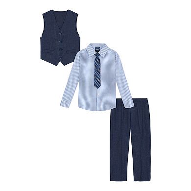 Boys 4-12 IZOD Vest, Shirt, Pants & Tie Set