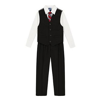 Boys 4-12 IZOD Vest, Shirt, Pants & Tie Set