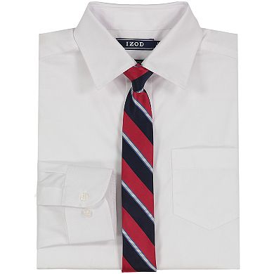 Boys 4-20 IZOD Button Up Shirt & Tie Set