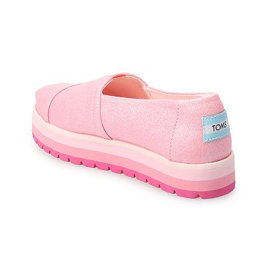 TOMS Girls' Platform Alpargata Shoes