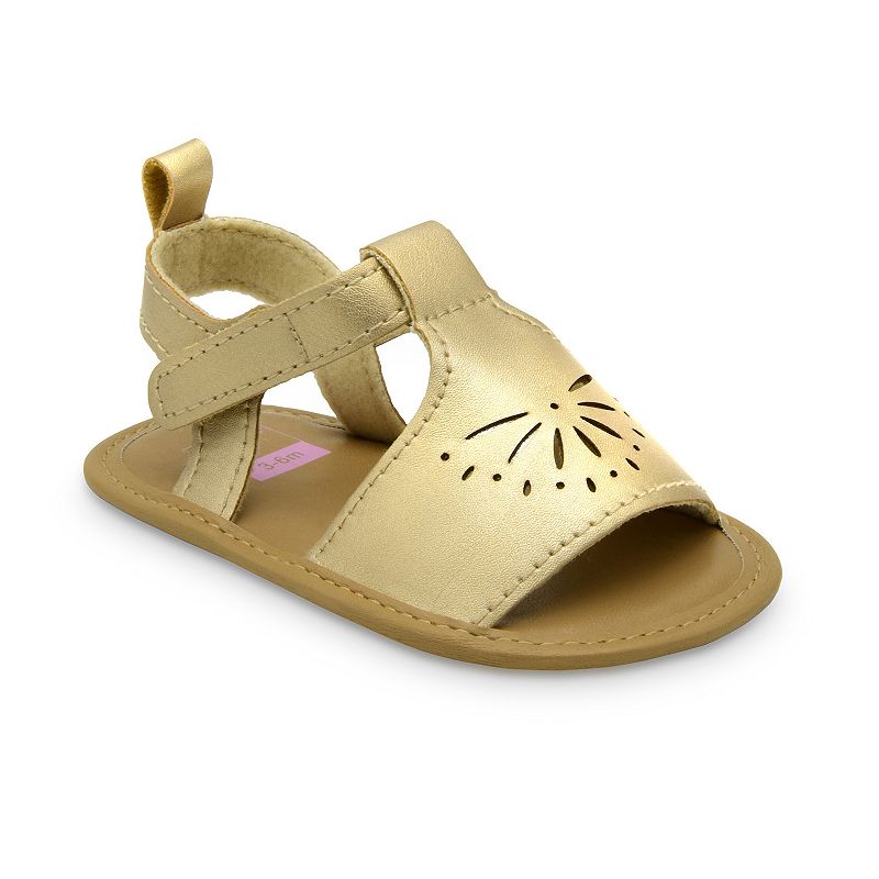 Baby Girl Carters Metallic Sandals, Infant Boys, Size: 0-3 Months, Gold