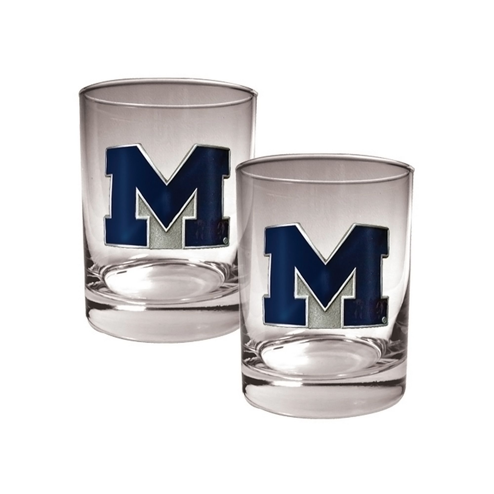 Michigan Wolverines 2-pc. Rocks Glass Set, Multicolor