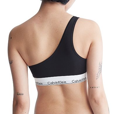 Calvin Klein Modern Cotton Unlined One-Shoulder Bralette QF7007