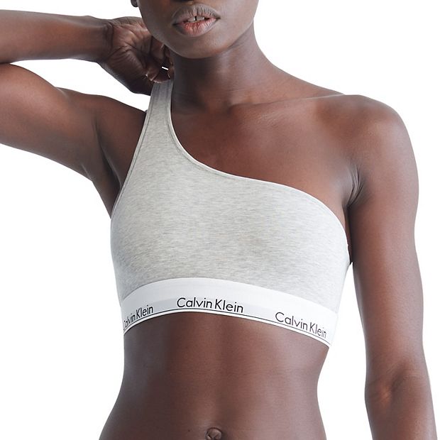 Calvin Klein bra crop top Grey CK bralette size medium White Band