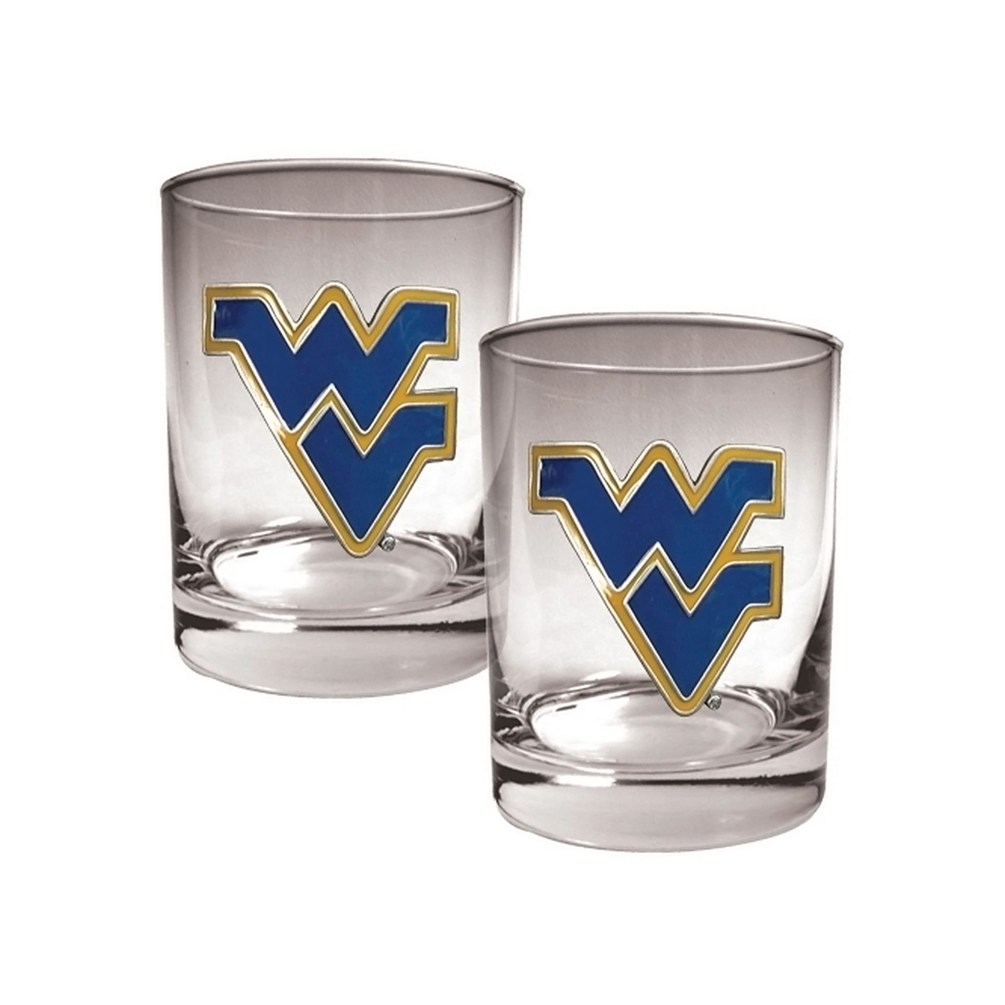 West Virginia Mountaineers 2-pc. Rocks Glass Set, Multicolor