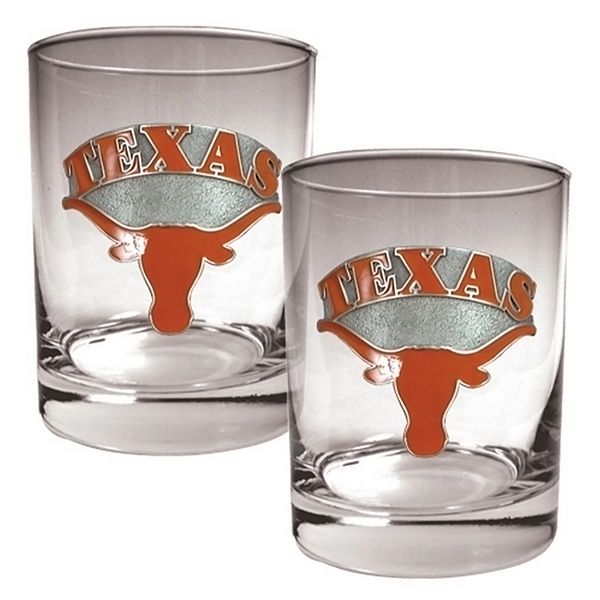 Texas Longhorns 14oz. Hometown Rocks Glass