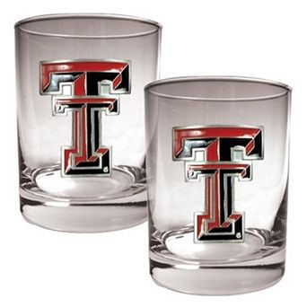 Texas Tech Red Raiders 2 pc Rocks Glass Set