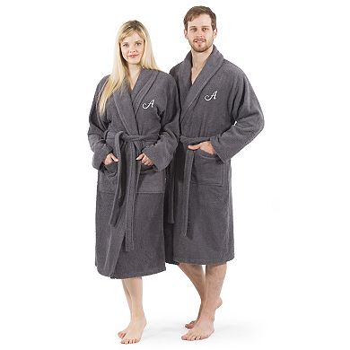 Linum Home Textiles Turkish Cotton Personalized Unisex Terry Bathrobe