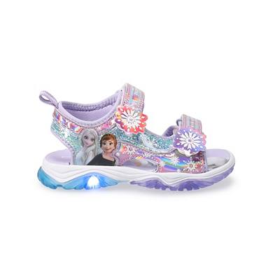 Disney's Frozen Anna and Elsa Toddler Girls' Light-Up Sandals