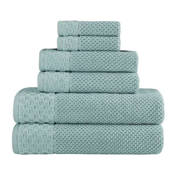 Classic Turkish Towels Genuine Cotton Soft Absorbent Boston 6 Piece Set