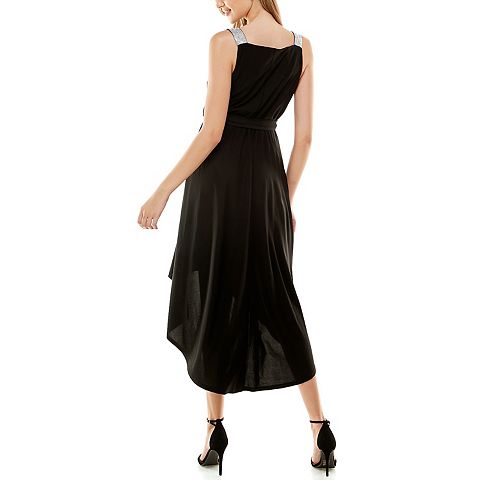 Женские платья Luxology Women's Luxology Tie-Front High-Low Draped A-Line Dress