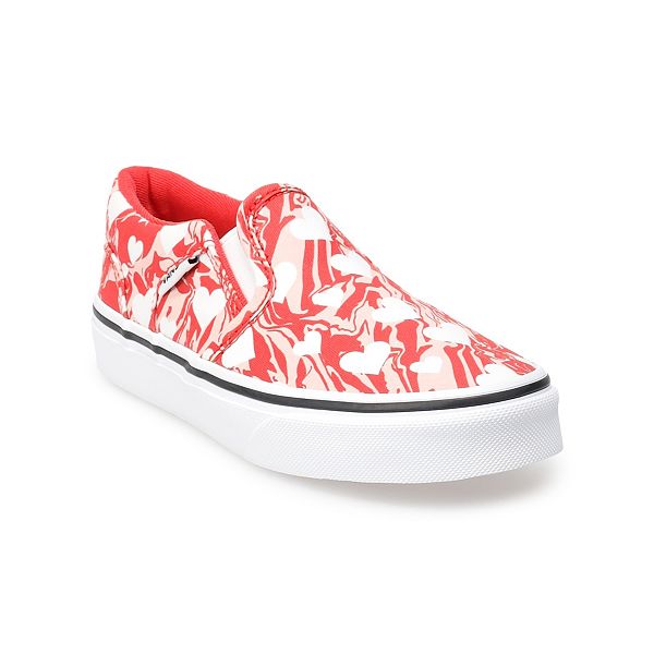 White slip on hot sale vans kohls