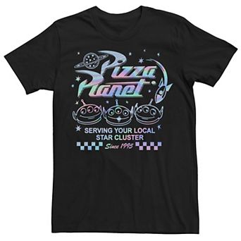 Disney / Pixar's Toy Story Men's Four Pizza Planet Holographic Serving Your Local Star Cluster Tee