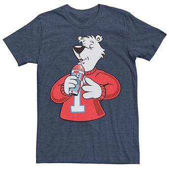 Men's Icee Polar Bear Sipping A Cold Drink Portrait Tee